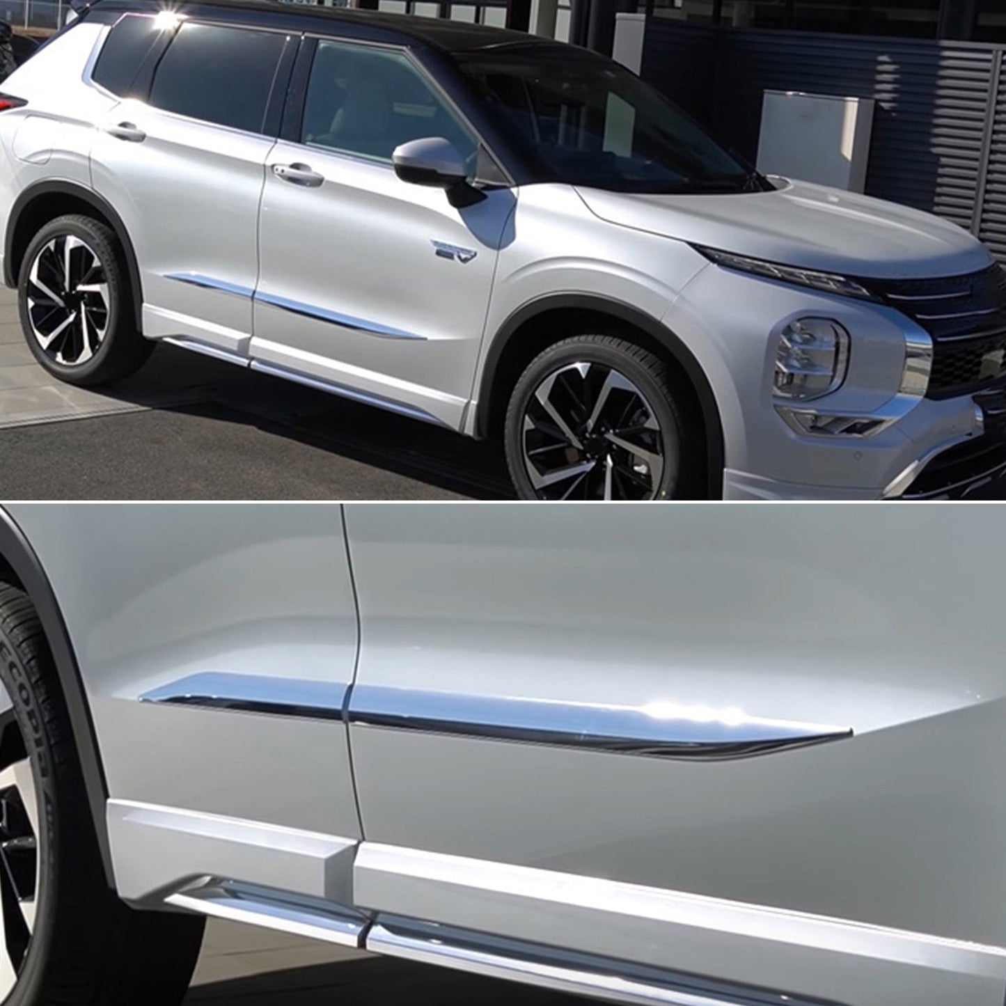 Side Door Body Molding Trim Cover Chrome Suitable For Mitsubishi Outlander 2024+