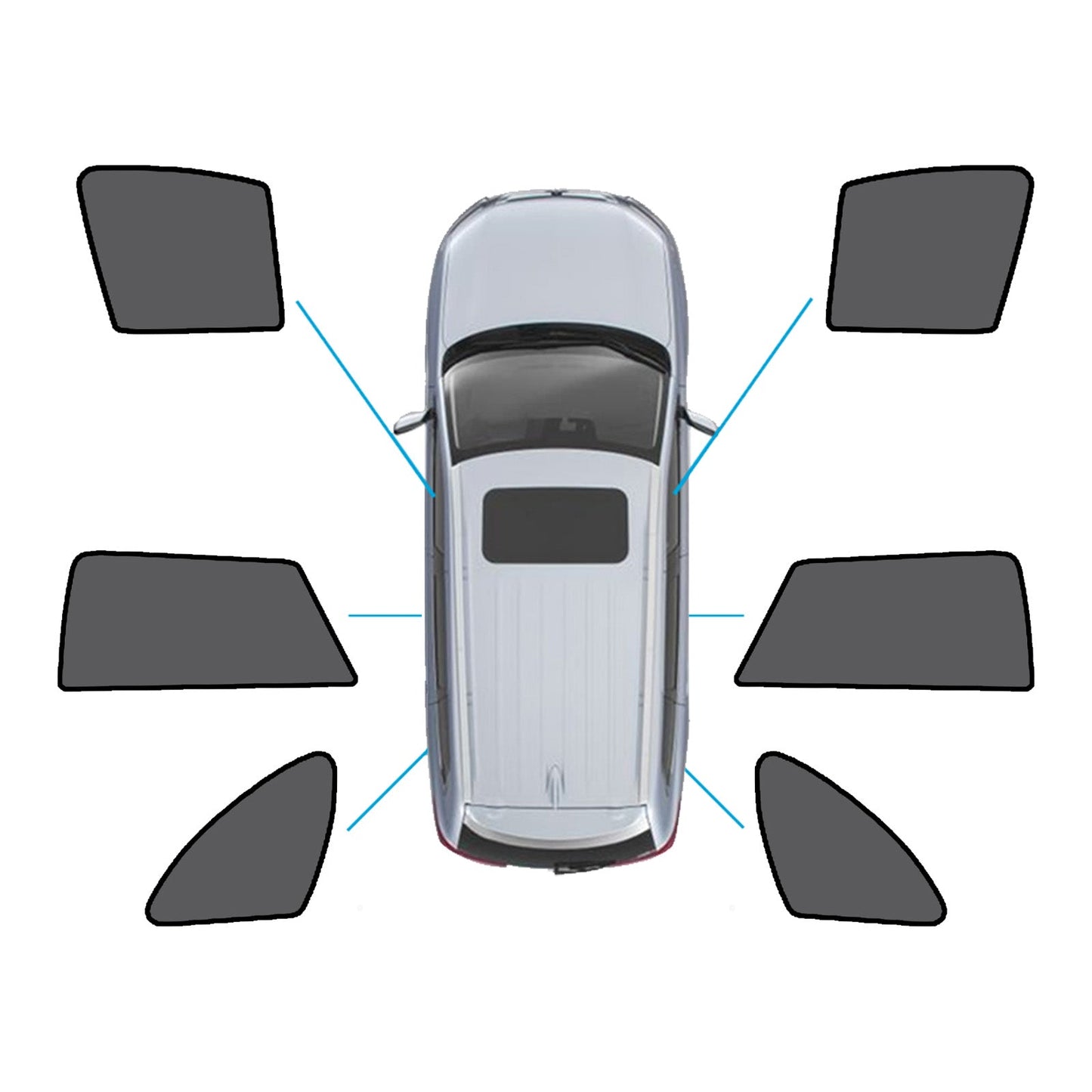 Magnetic Mesh Sun Blind Suitable for Subaru Outback Front Rear
