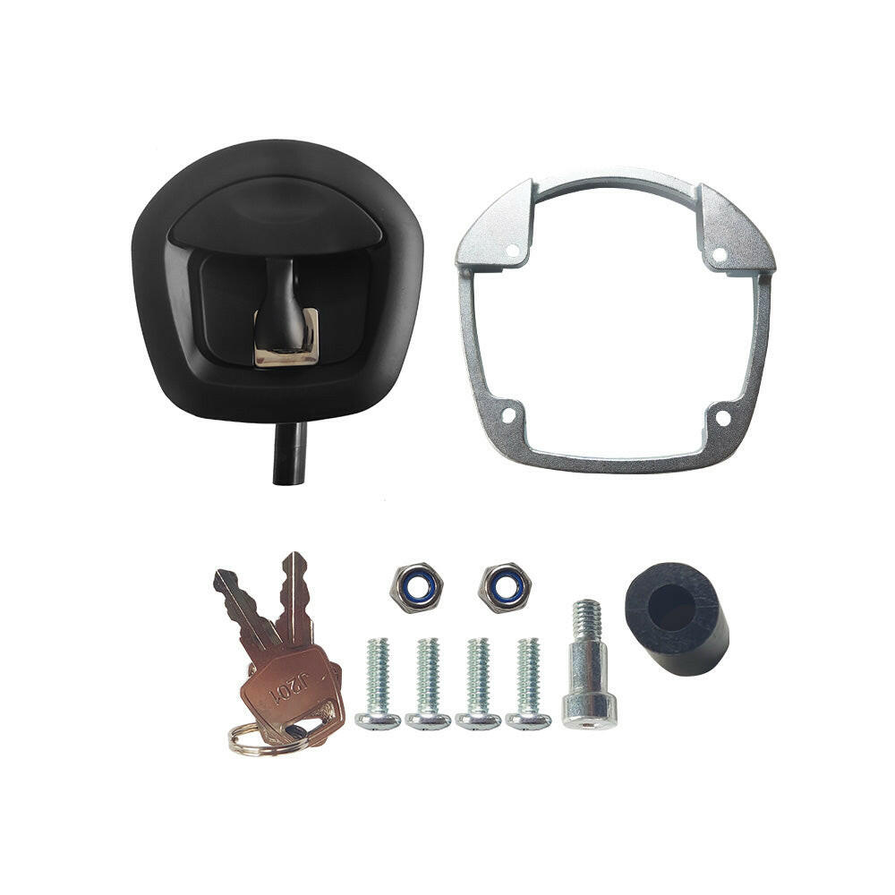 1x Black Recessed Folding T Lock / Handle Suitable For Trailer Toolbox Drop T Whale Tail.