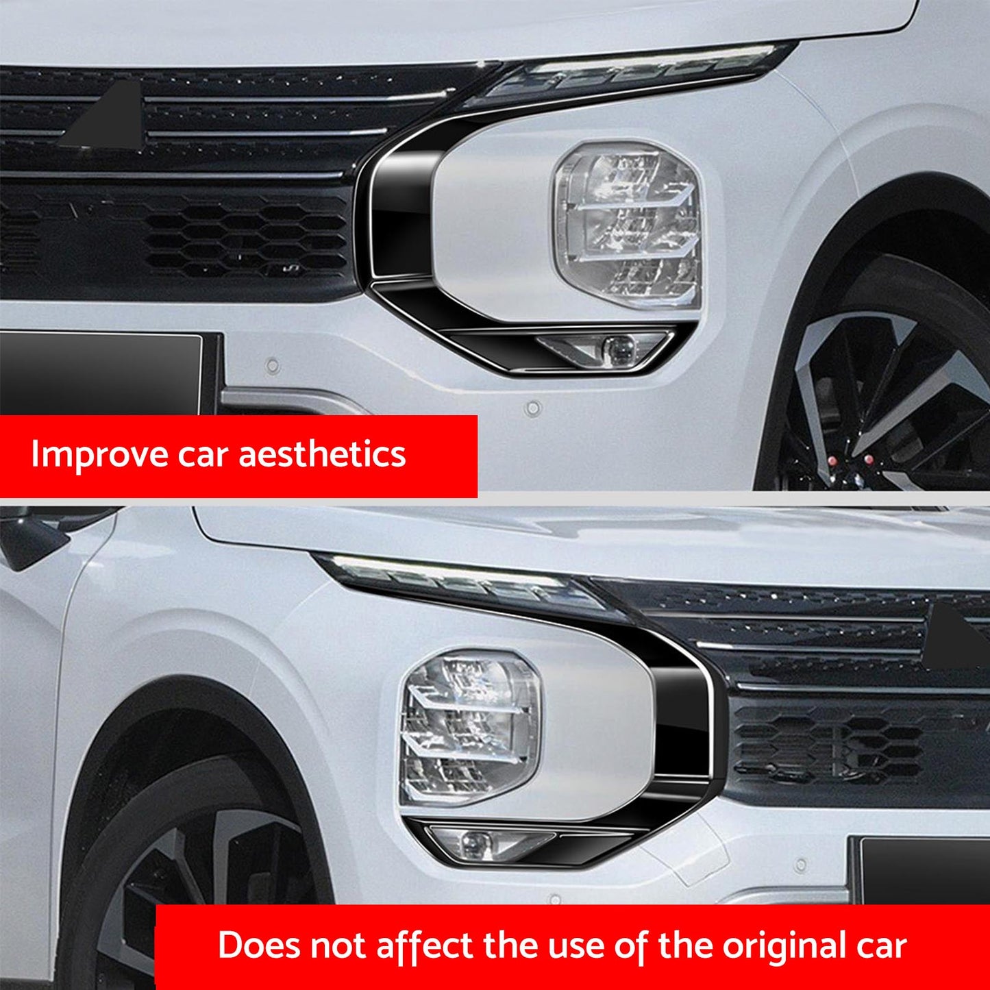 Front Grill Molding Trim Protector Cover Suitable For Mitsubishi Outlander 2022-2024