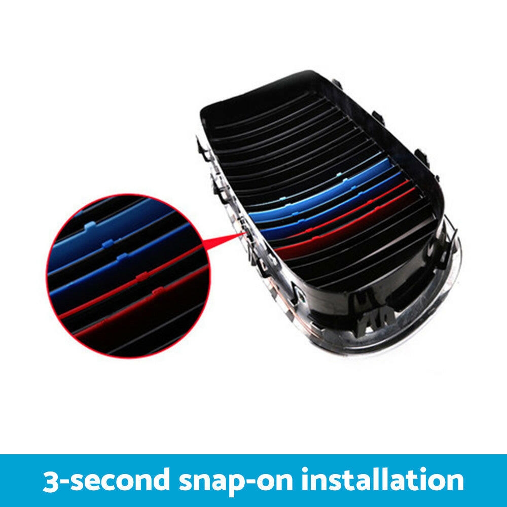 M-Tech Kidney Grille 3-Color Cover Clips Suitable For BMW X5 E70 2008-2013.