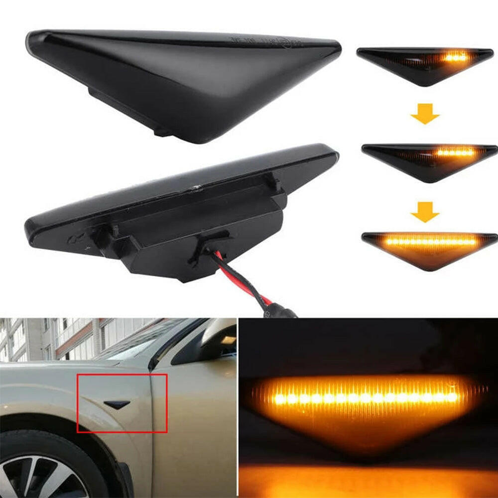 2x Side Indicator Guard LED Flasher Light Suitable For Ford Falcon XT XR6 XR8 FG 2008-2014.