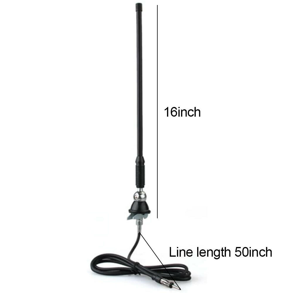 Universal Stereo Aerial Rubber Car Radio Flexible Roof Wing Mounting Antenna Suitable For Most Vehicles