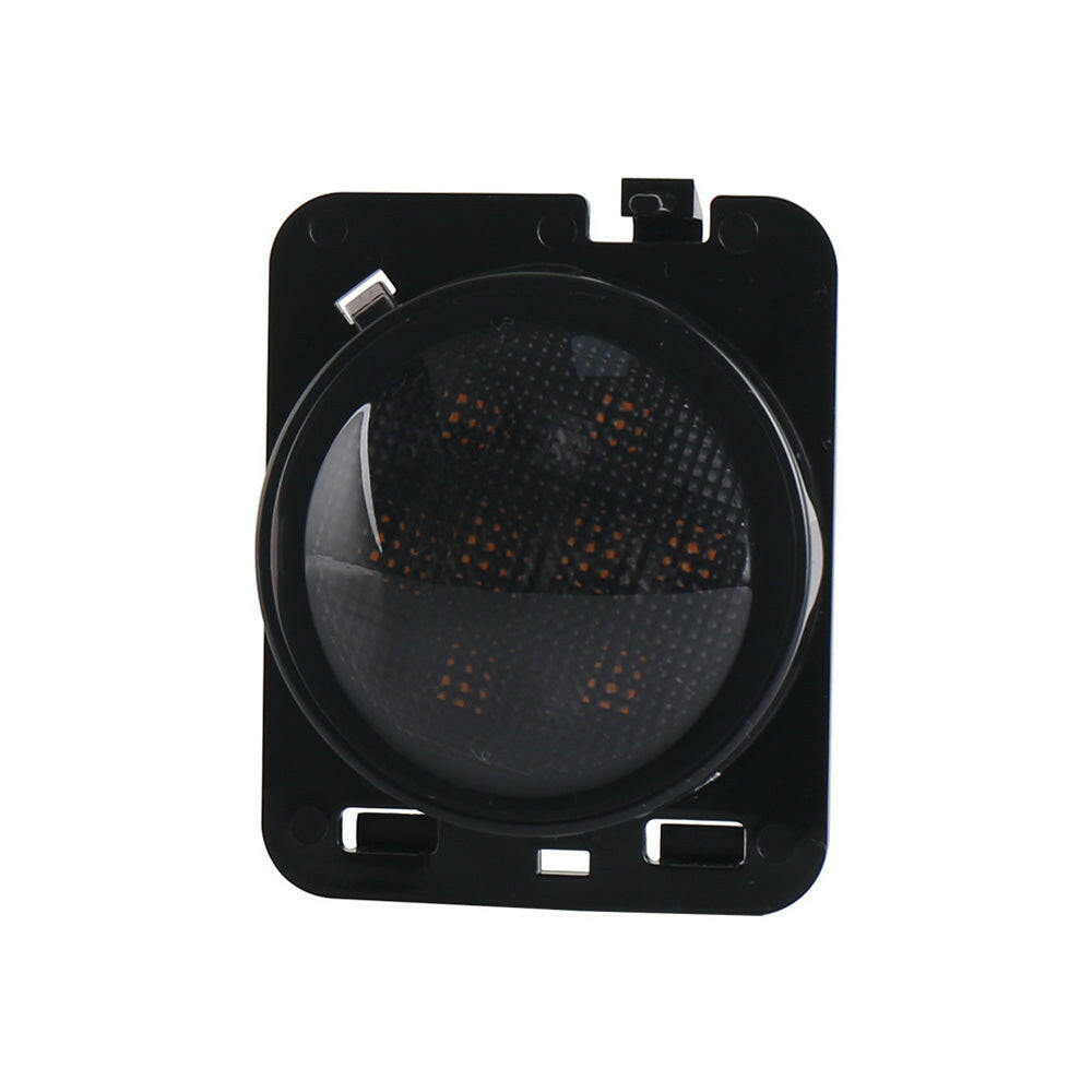 2x Front LED Side Marker Light Smoke Suitable For Jeep Wrangler JK 2007-2018.