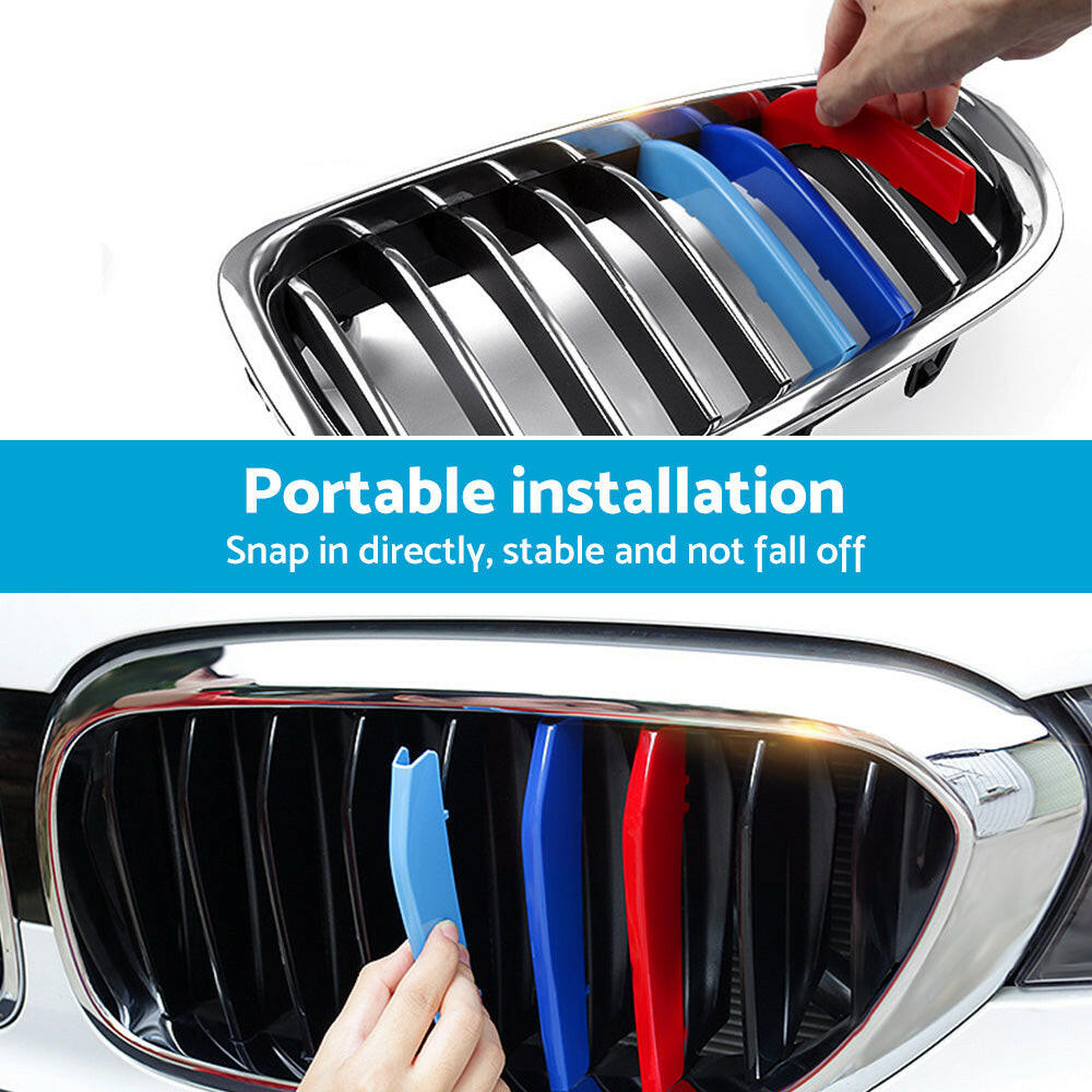 M-Tech Kidney Grille 3-Color Cover Clips Suitable For BMW X5 E70 2008-2013.