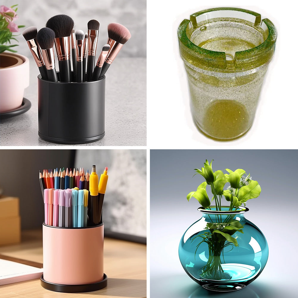 ?Silicone DIY Ashtray Epoxy Resin Mold Handmade Resin Casting DIY Home Decor.