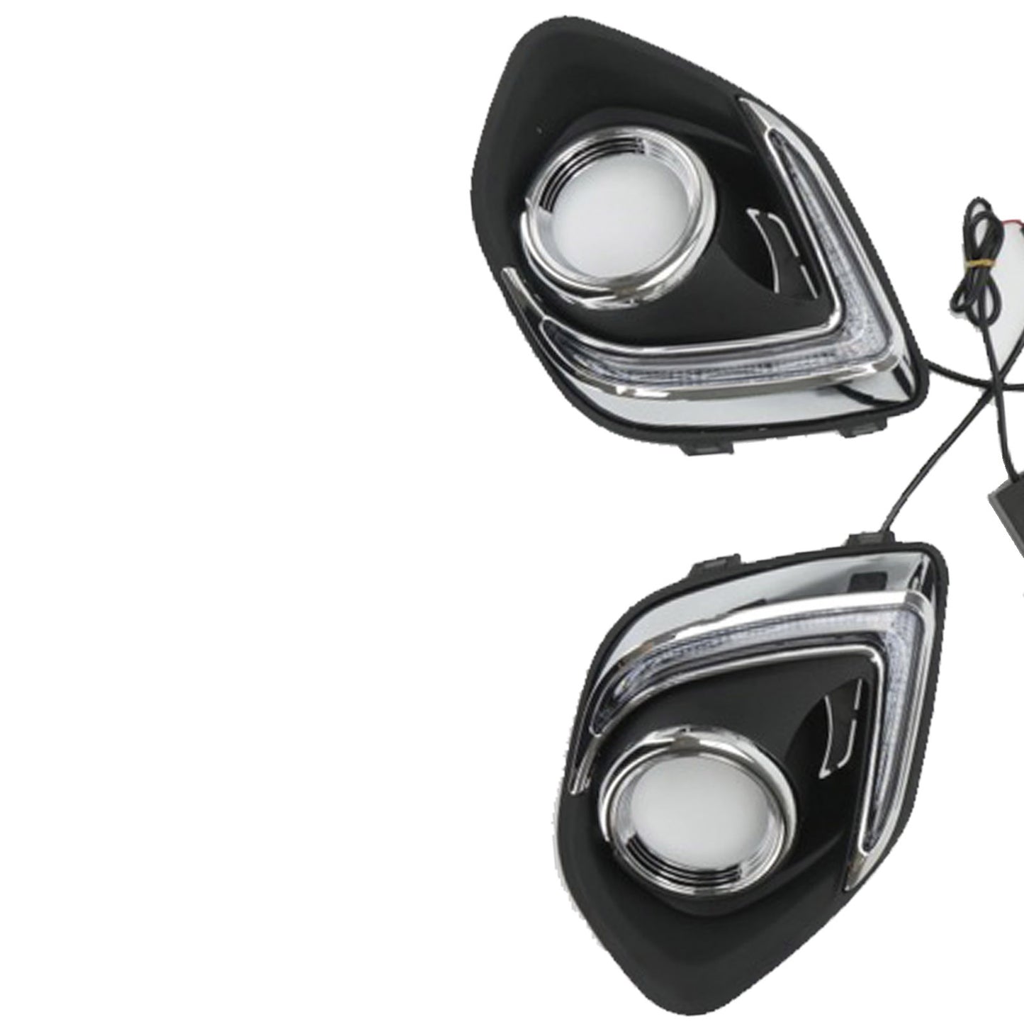 Pair Front Fog Light Lamp LED Suitable for Mitsubishi ASX 2013-2015