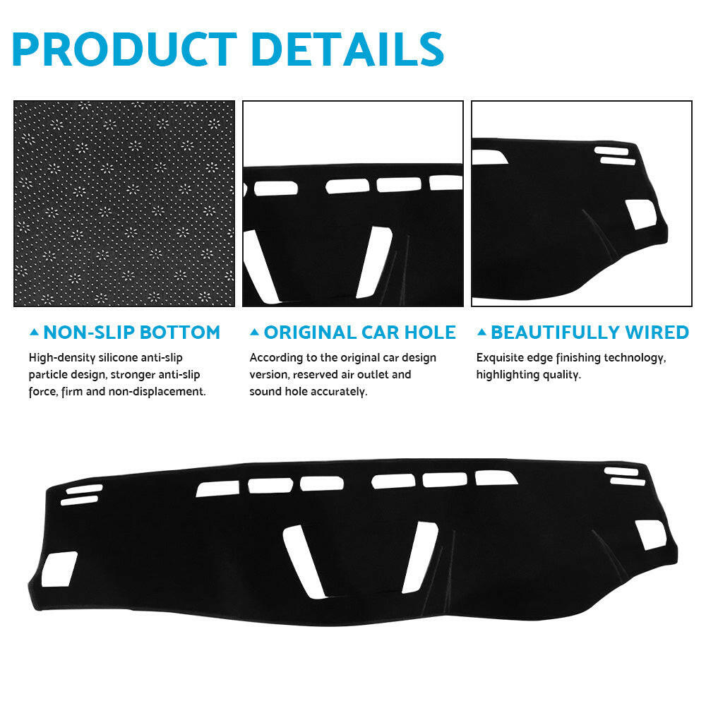 Non-Slip Dashboard Sun Cover Dash Mat Suitable For LDV T60 SK8C PRO LUXE 2017–2023 All Variants