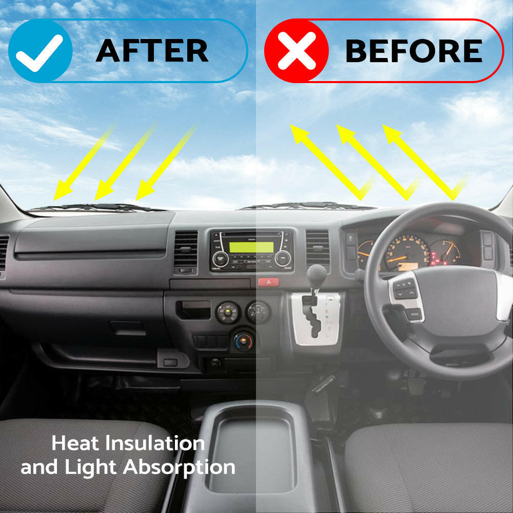Dash Mat Suitable For Toyota Hiace 2005-2018 SLWB Van Non-Slip Dashboard Cover.
