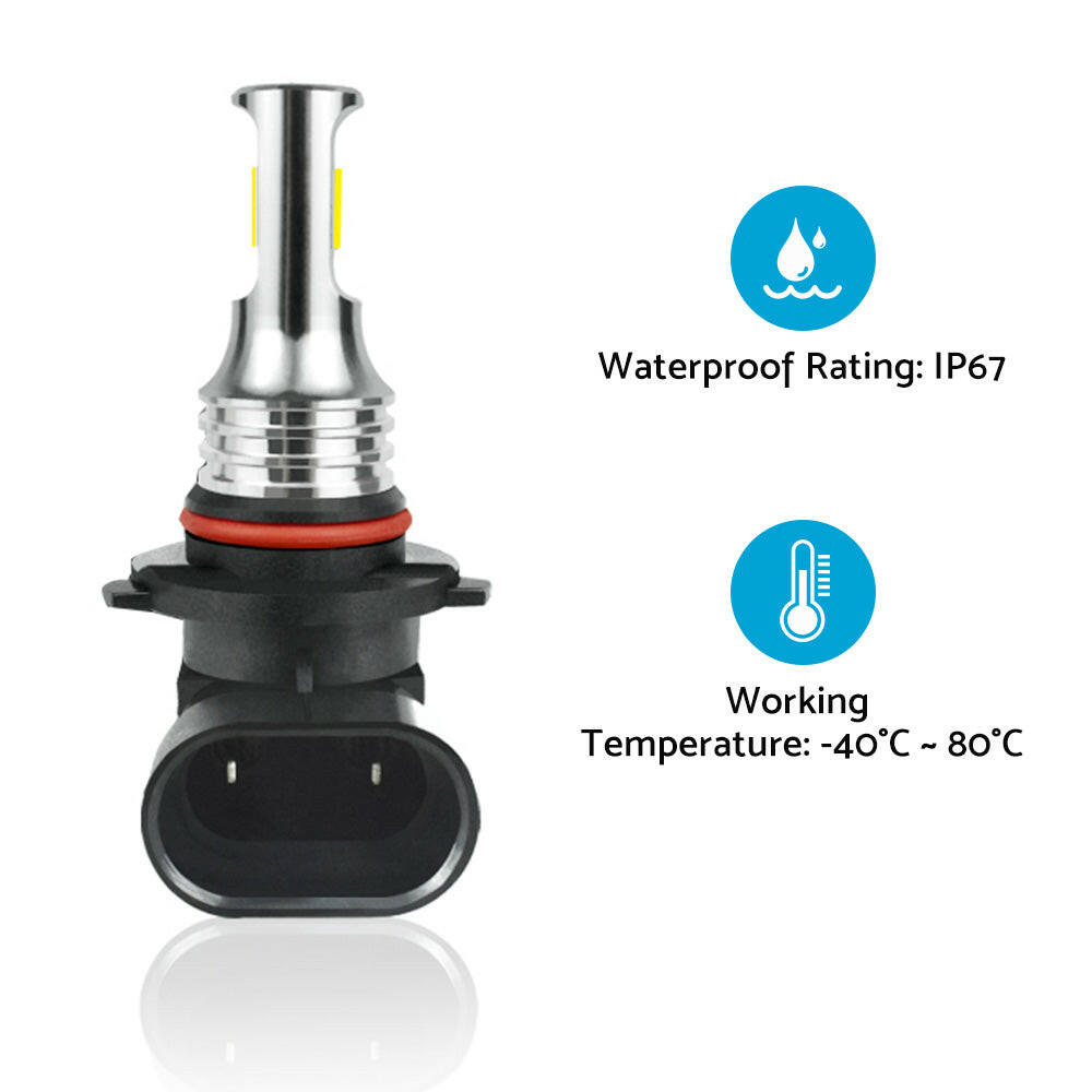 2X HB3 9005 60W 12V Xenon White 6000K Light Car Headlight Lamp Globes Bulbs LED.