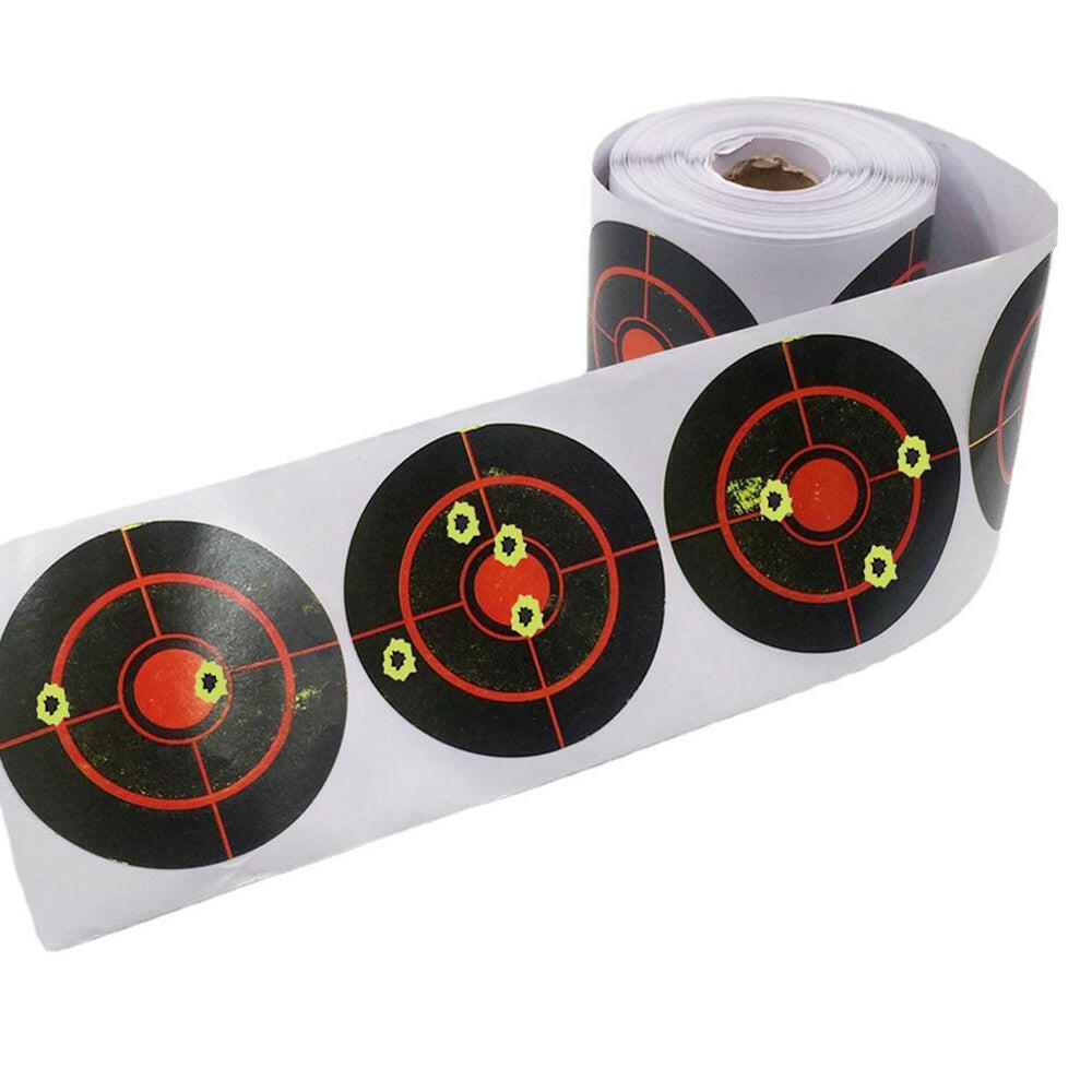Self Adhesive Splatter Reactive Shooting Target Stickers 250x/Roll Suitable For Practice & Training.