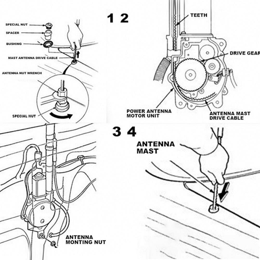 Mast Rope Antenna Radio Suitable For Holden Commodore VN VP VR VS VT VX VU 1988-2002.
