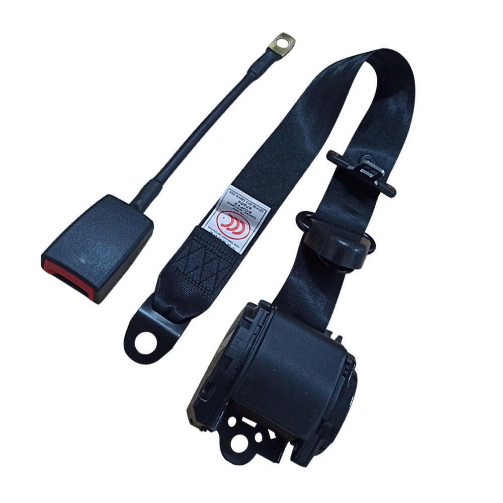 Universal 1 Set 3M 3 Point Retractable Safety Seat Belt Suitable For Truck Strap.