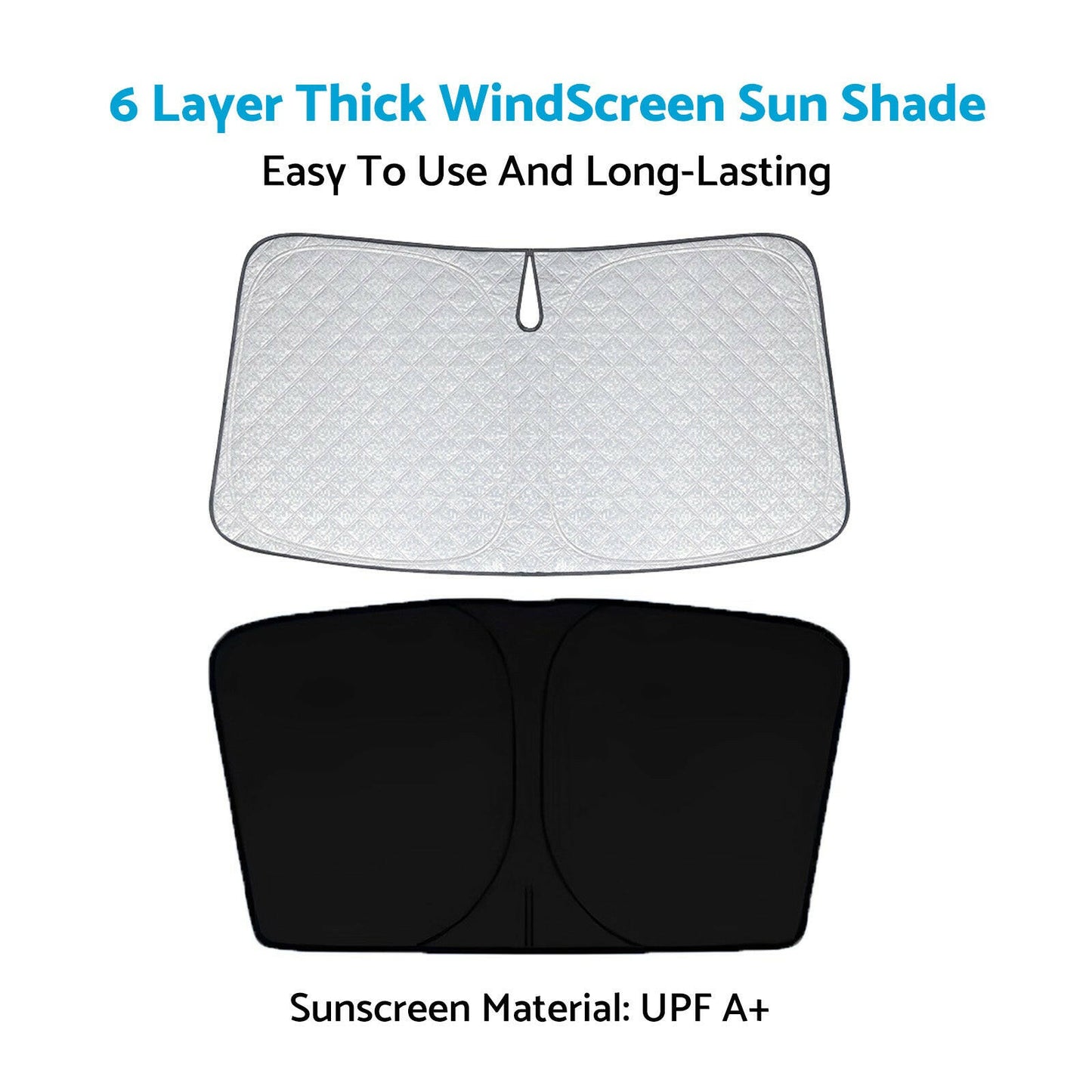 WindScreen Sun Shade Suitable For Ford Everest UA UB 2020-2024 6 Layer Thick.
