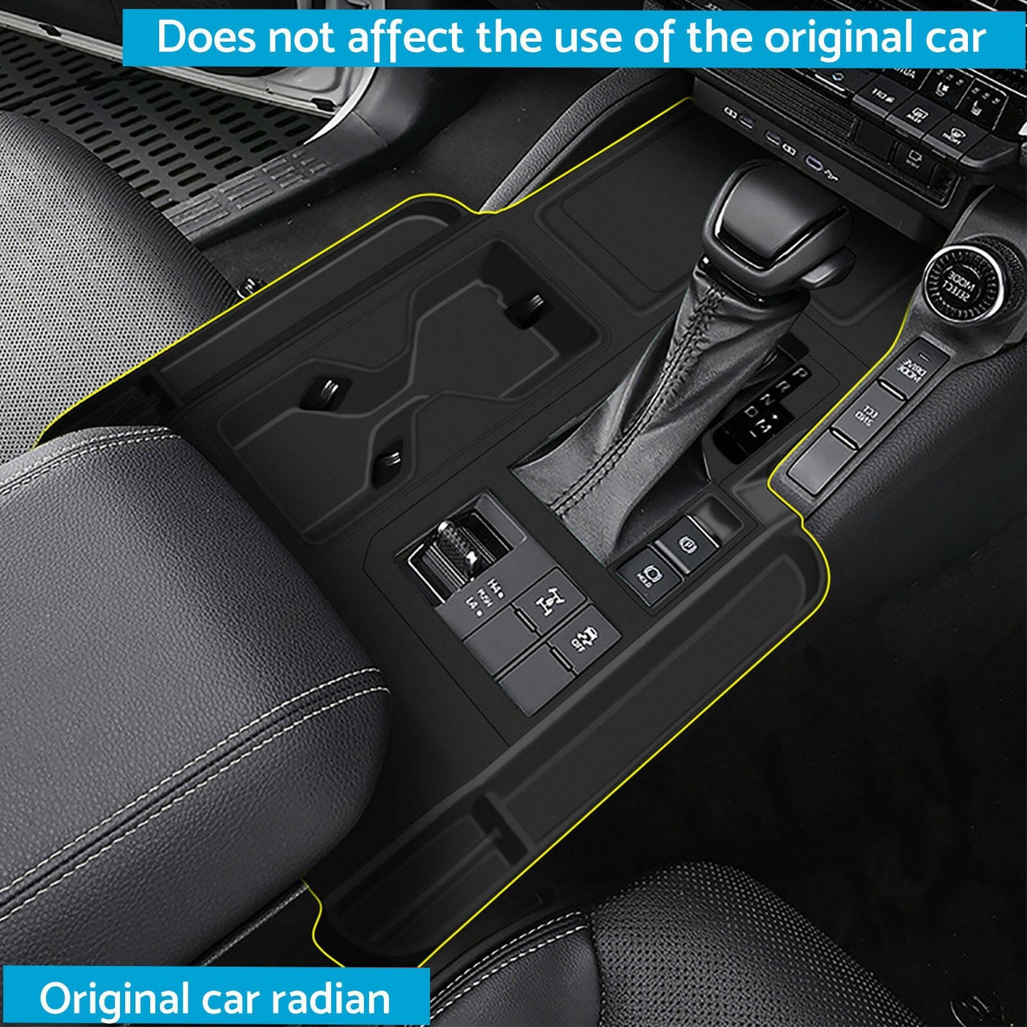 Silicone Rubber Gear Shift Panel Trim Suitable For Toyota Prado LC250 2024-2025 RHD.