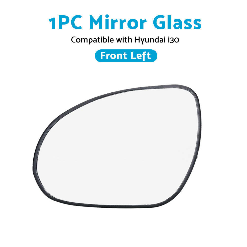 Left Side Mirror Glass With Back Plate Suitable For Hyundai i30 2007-2012.