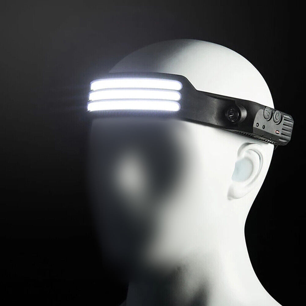 230 Angle LED Headlamp Rechargeable Super Bright Head Torch Headlight Suitable For Outdoor Use.