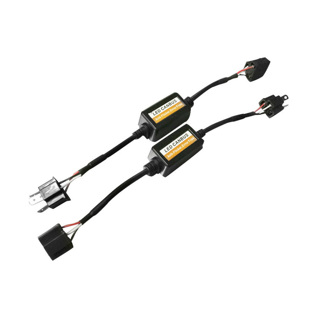 2x H4 LED Headlight Canbus Error Free Anti-Flicker Resistor Canceller Decoder ST.