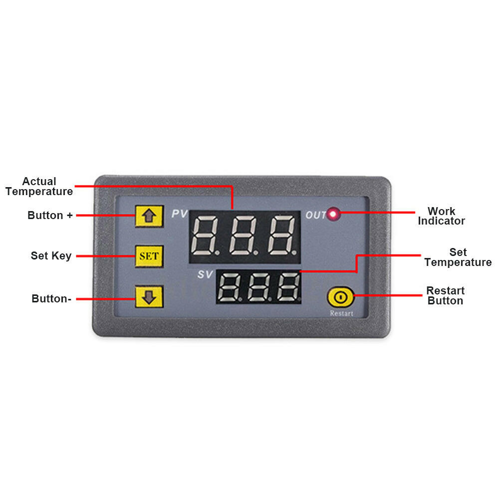 12V Intelligent Digital Temperature Controller Thermostat Temp Control Switch.
