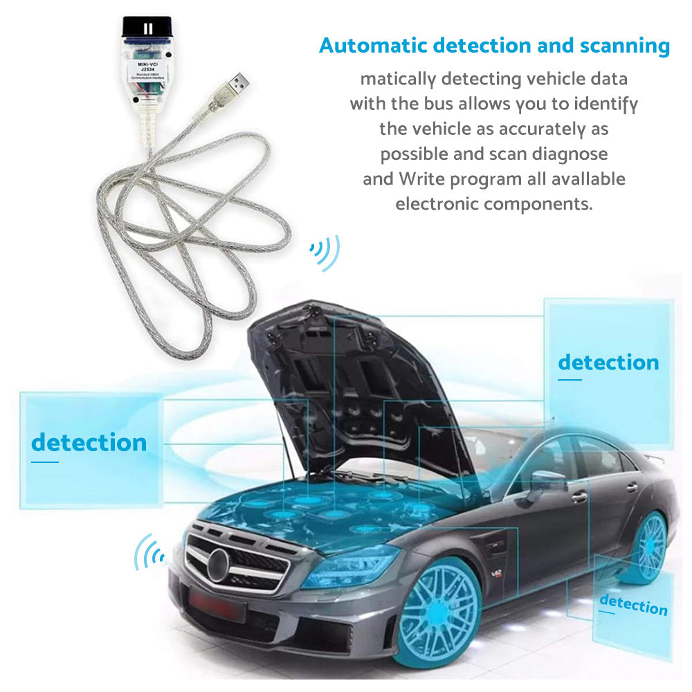 USB to OBD2 16pin MINI VCI Diagnostic Cable Suitable For Toyota TIS Techstream