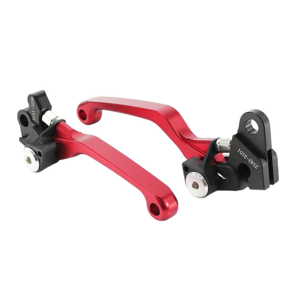 CNC Pivot Brake Clutch Levers Red Suitable For Honda XR250 / CR125R / CRF450R / CR500.