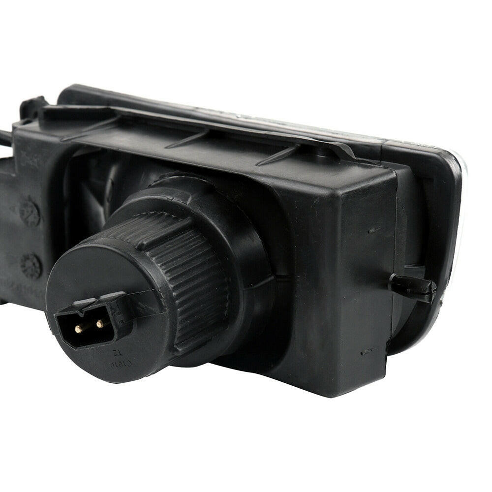 2x Fog Lights Driving Spot Lamps Black Housing Suitable For BMW E36 3 Series 1992-1998.