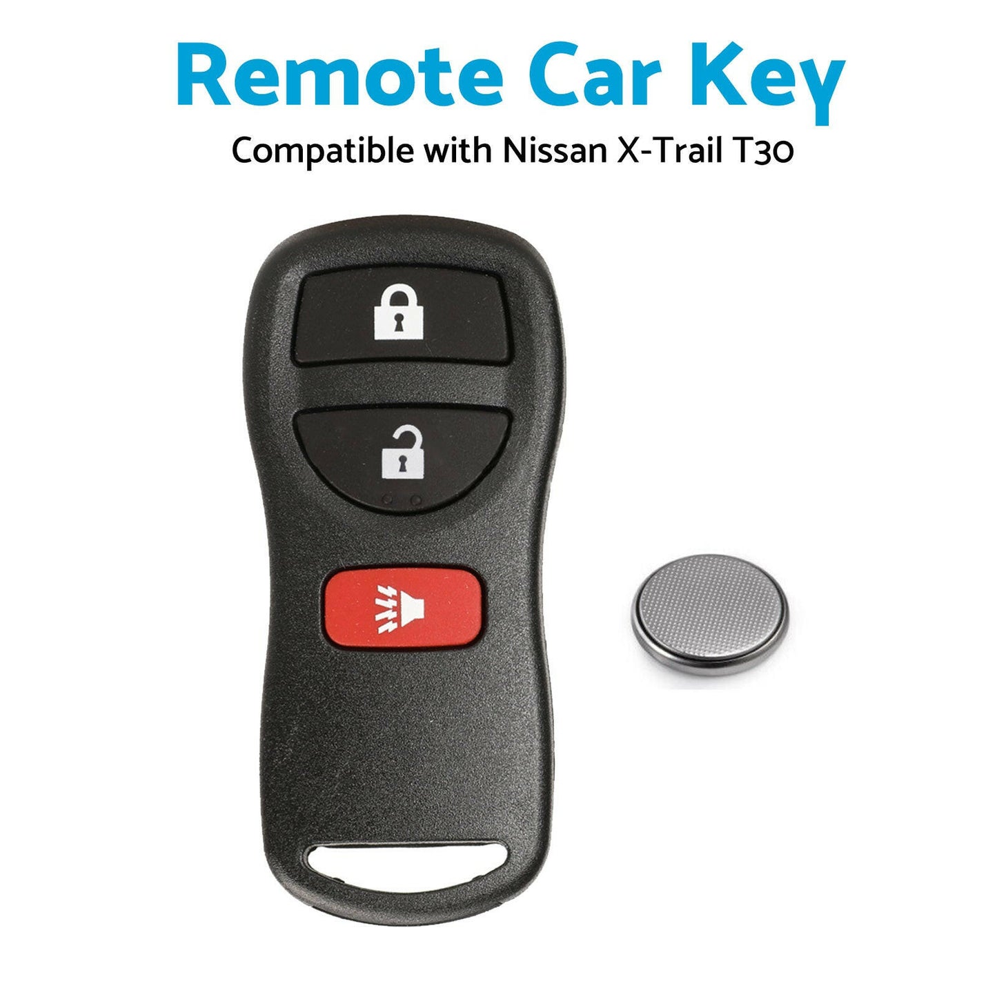 Remote Flip Car Key Suitable for Nissan X-Trail T30 2002-2007 433MHz Replacement.