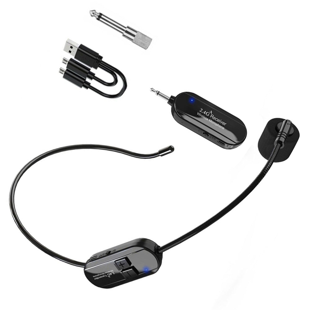 Wireless Microphone Headset 2.4G Suitable For Pro Audio Voice Teaching Outdoor Use
