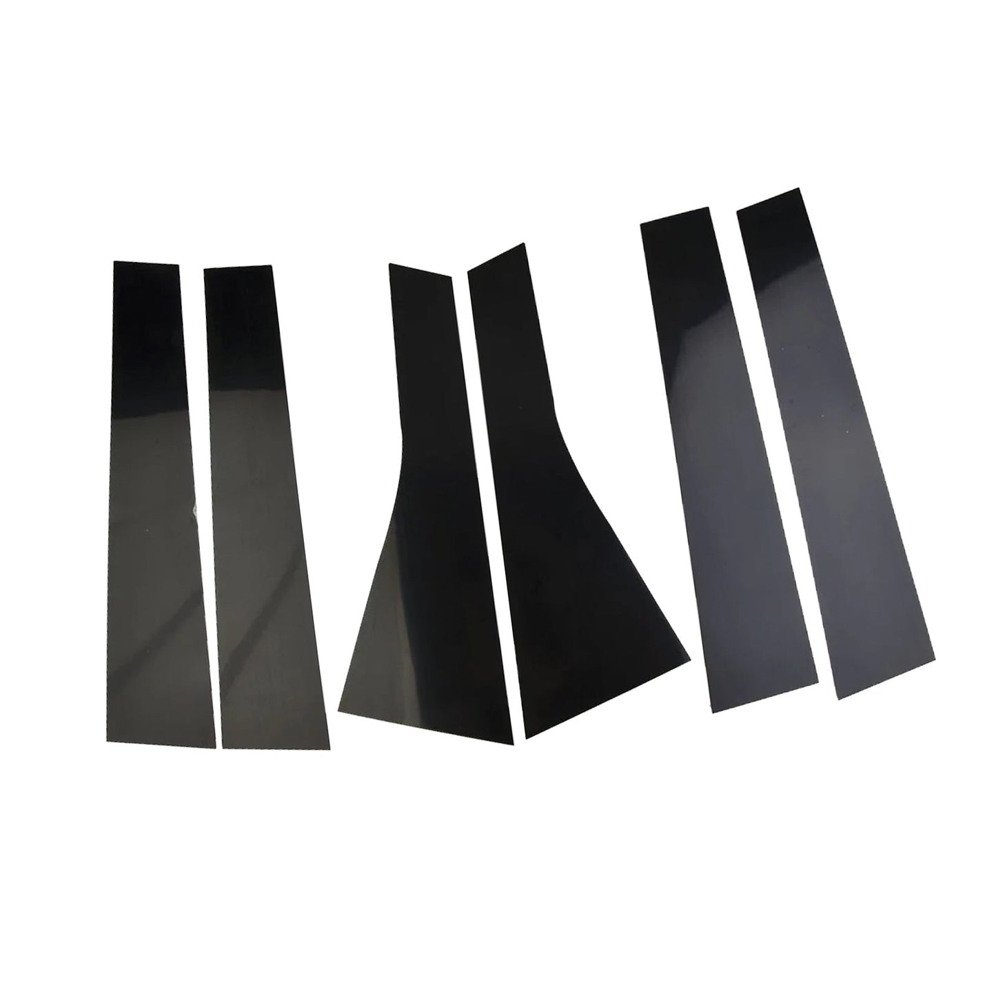 6x Black Pillar Post Cover Trims Suitable For Jeep Grand Cherokee 2011-2021