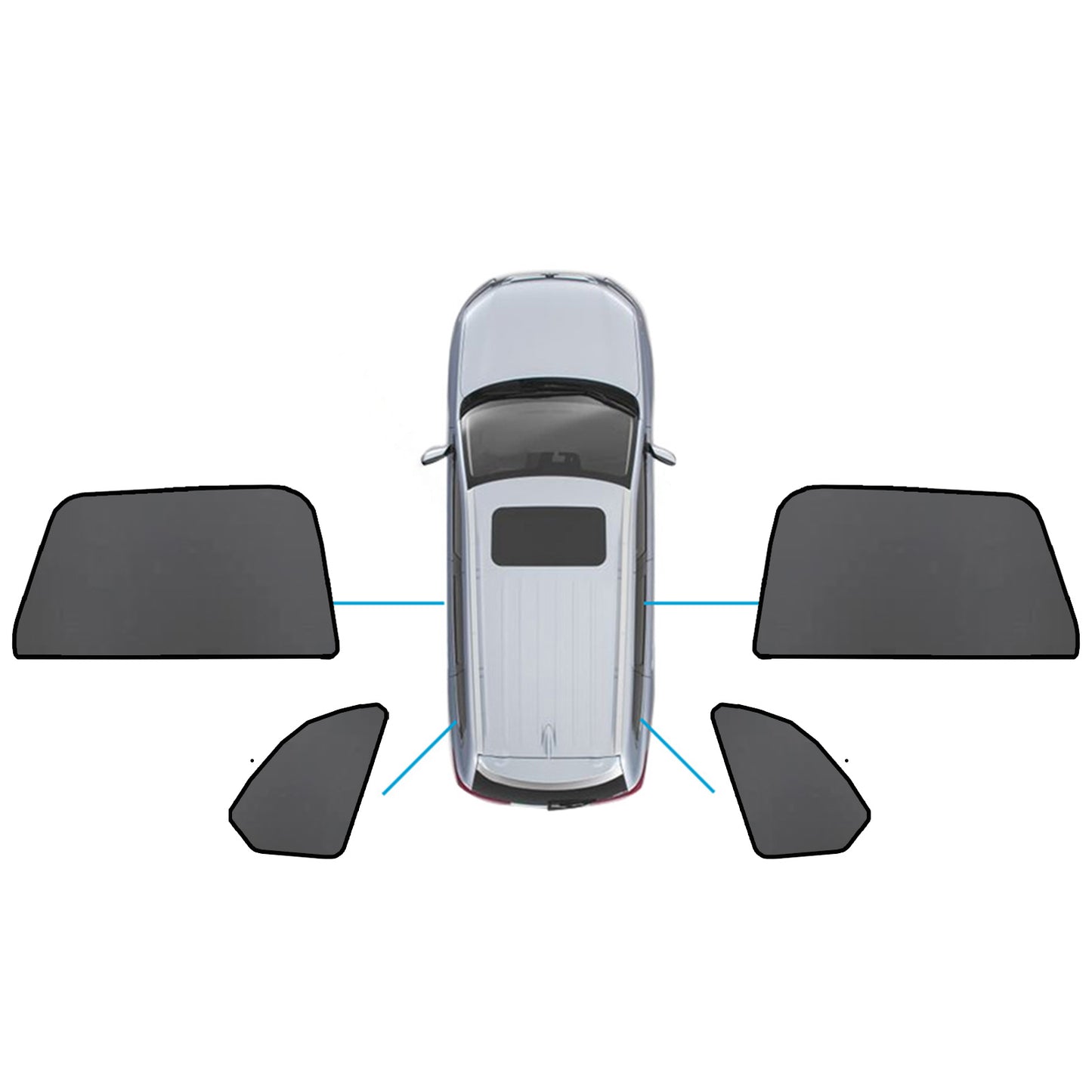 Car Window Sun Shade Magnetic Mesh Blind Suitable For BMW X5 G05 F95 2018-On