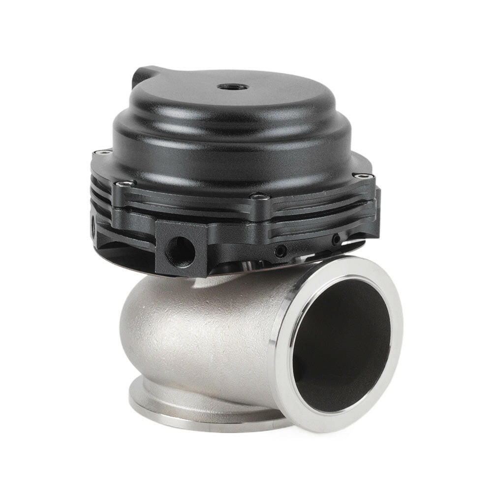 44mm Black Aluminum External Cooled Turbo Wastegate With V-Band Flanges Set.