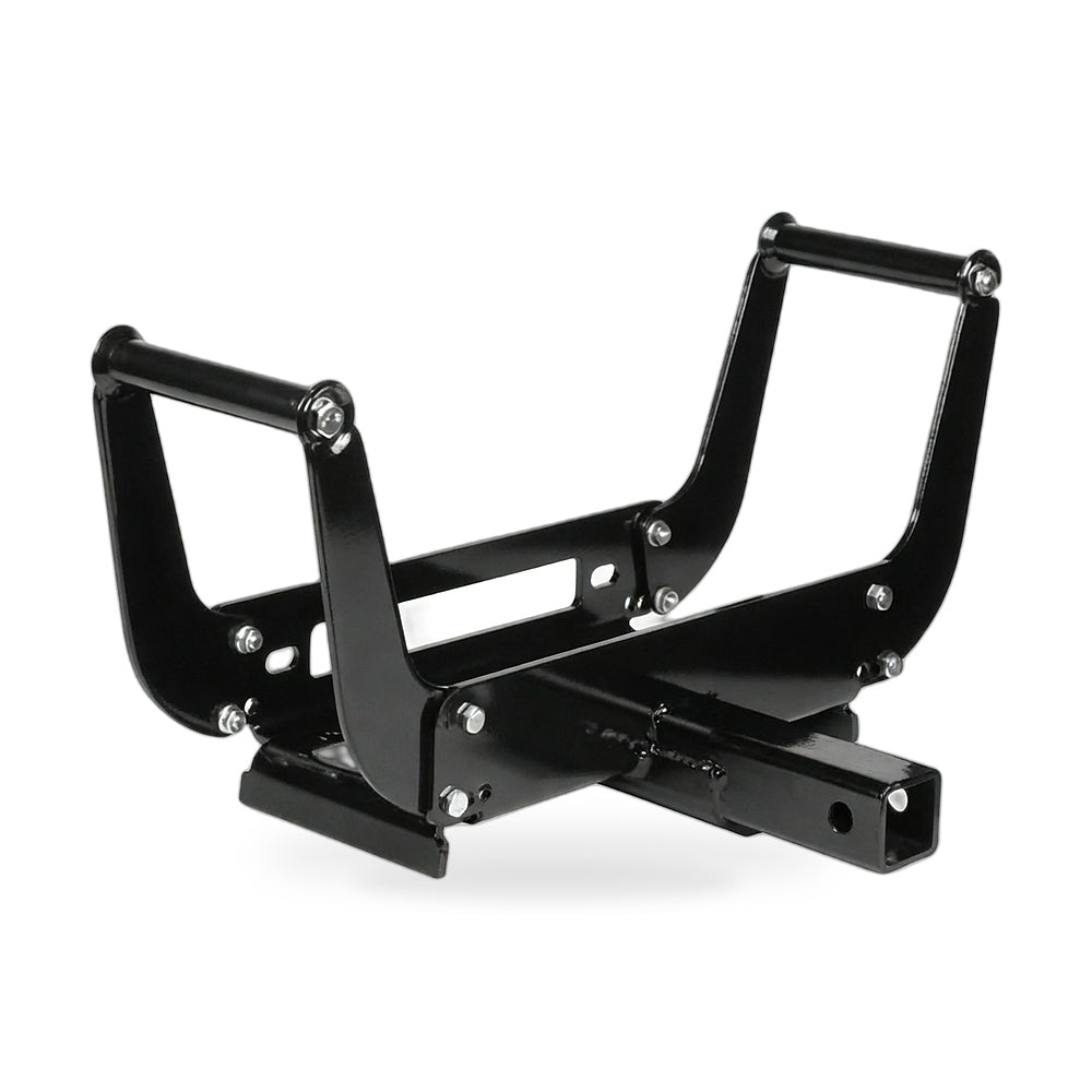 X-BULL Winch Cradle Mounting Plate Bracket Foldable Steel Bar Truck Trailer 4WD Universal For 9000 10000 12000 13000 14500LBS winch - ZT2