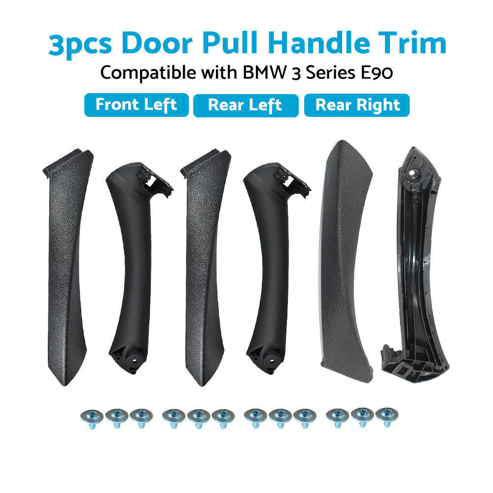 Inner Door Panel Handle Pull Interior Trim Cover Suitable For BMW E90 3 Series.