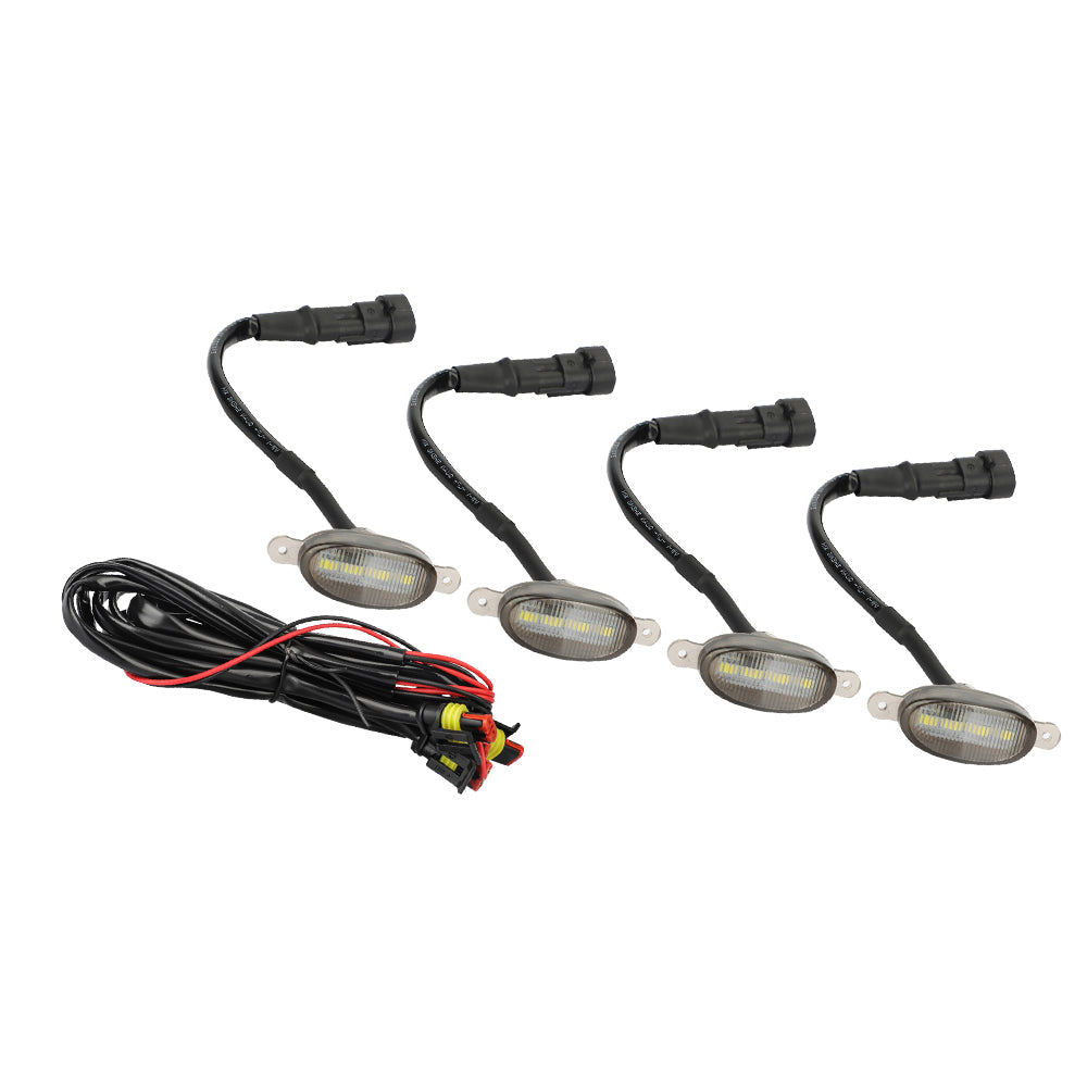 4x LED Front Grille Lights Amber Lighting Kit Raptor Style Suitable For Ford Ranger PX