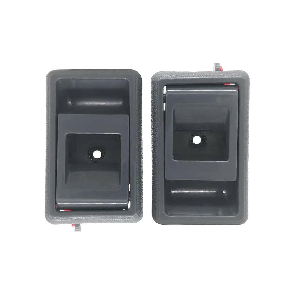 Pair Inner Door Handle Grey Suitable For Toyota Landcruiser 75 78 79 Series Front / Rear.