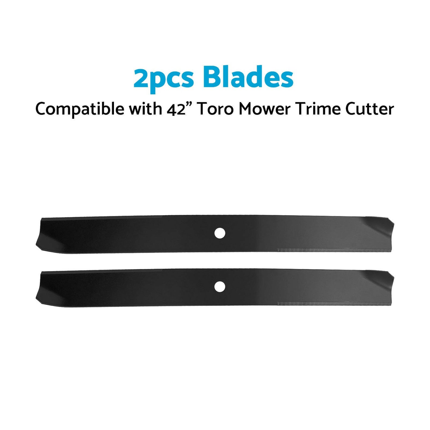 2x Blade Suitable for 42inch Toro Mower Trime Cutter Z420 106-2247-03 106-2247.