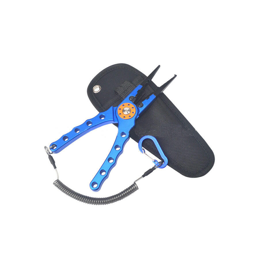 7.9in Aluminium Fishing Pliers Hook Remover Line Cutting Mono Braid Fish Grip.