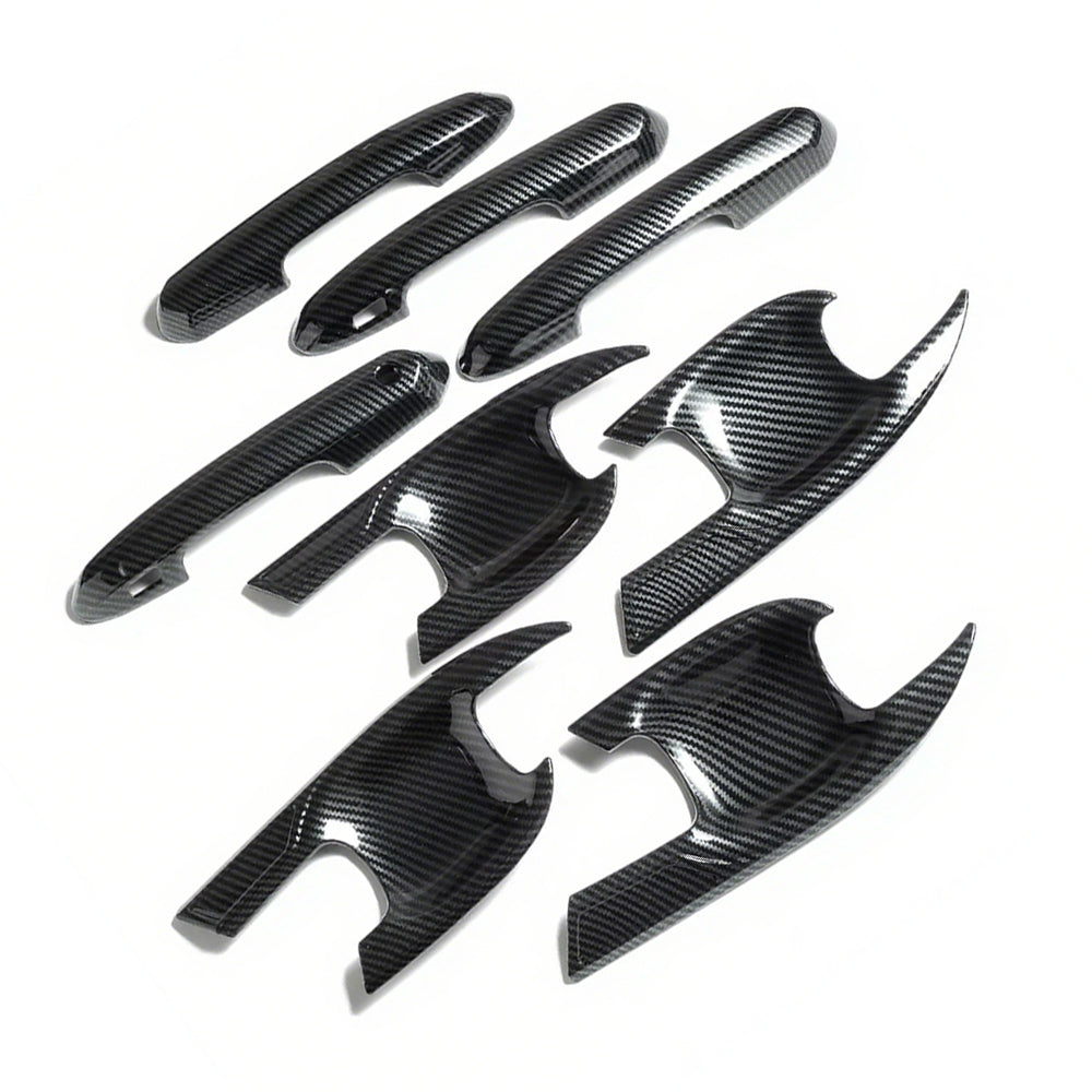 Carbon Fiber Door Handle Bowl Strip Covers Suitable for Toyota Kluger