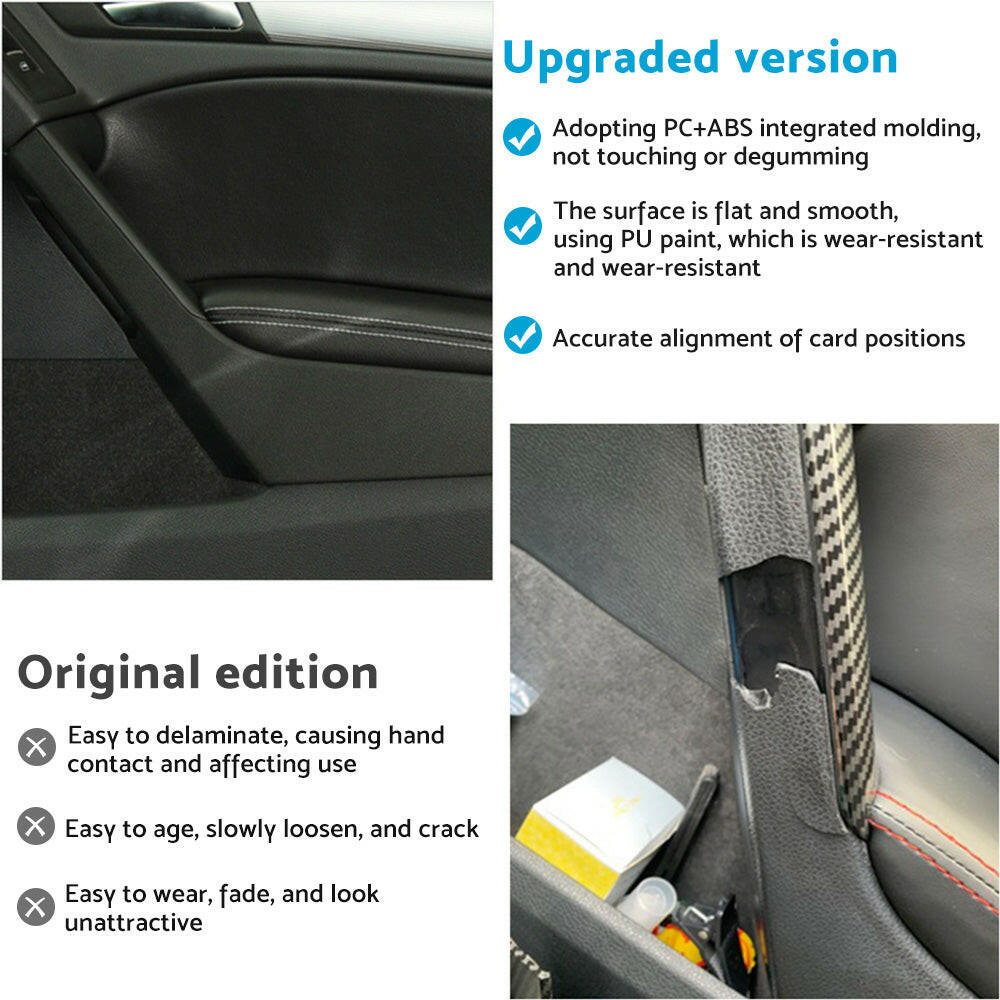 Right Inner Door Trim Pull Handle Cover Suitable For VW Golf MK6 2009-2013.