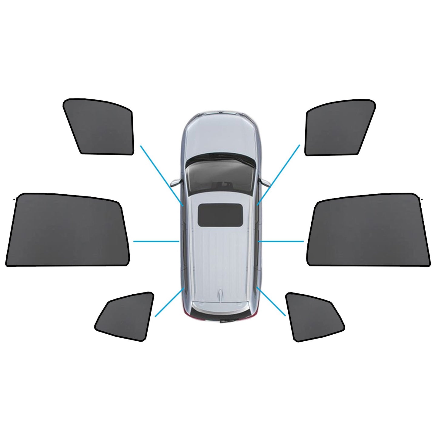Car Window Sun Shade Magnetic Mesh Blind Suitable For BMW X3 F97 2017-On