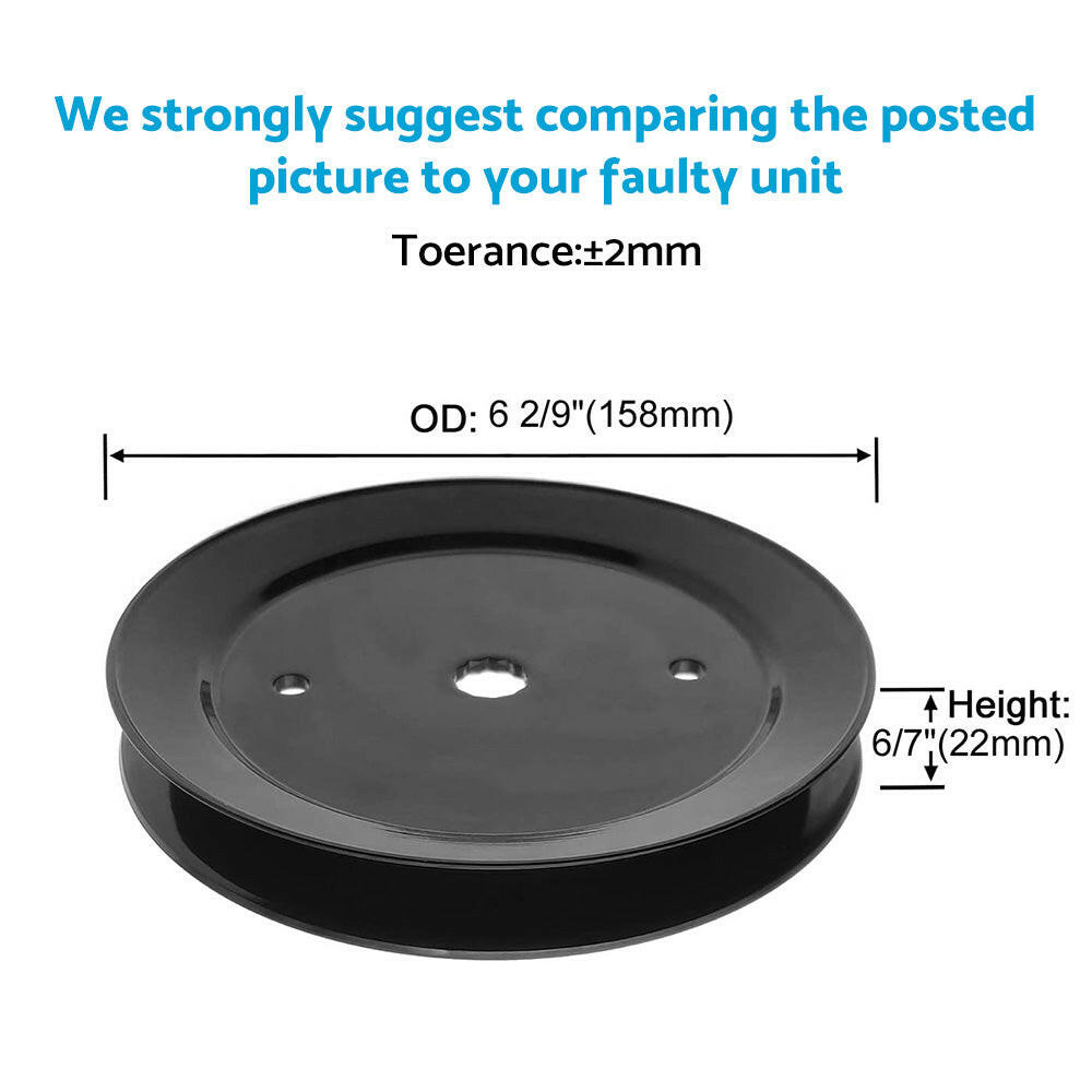 2x Deck Spindle Pulley Suitable For Husqvarna Ride on Mowers 197473 532 19 74-73.