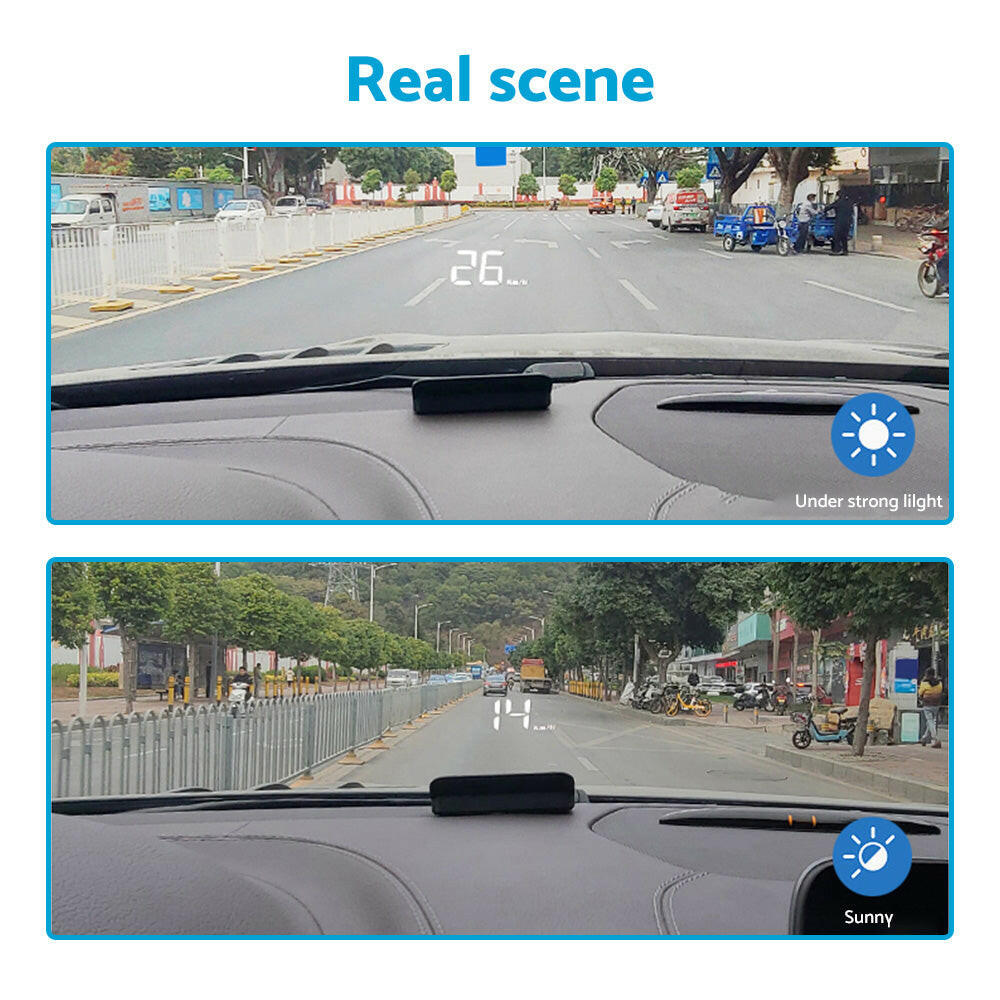 Universal Car Head Up Display GPS Speedometer Digital Speed Warning OBD2.