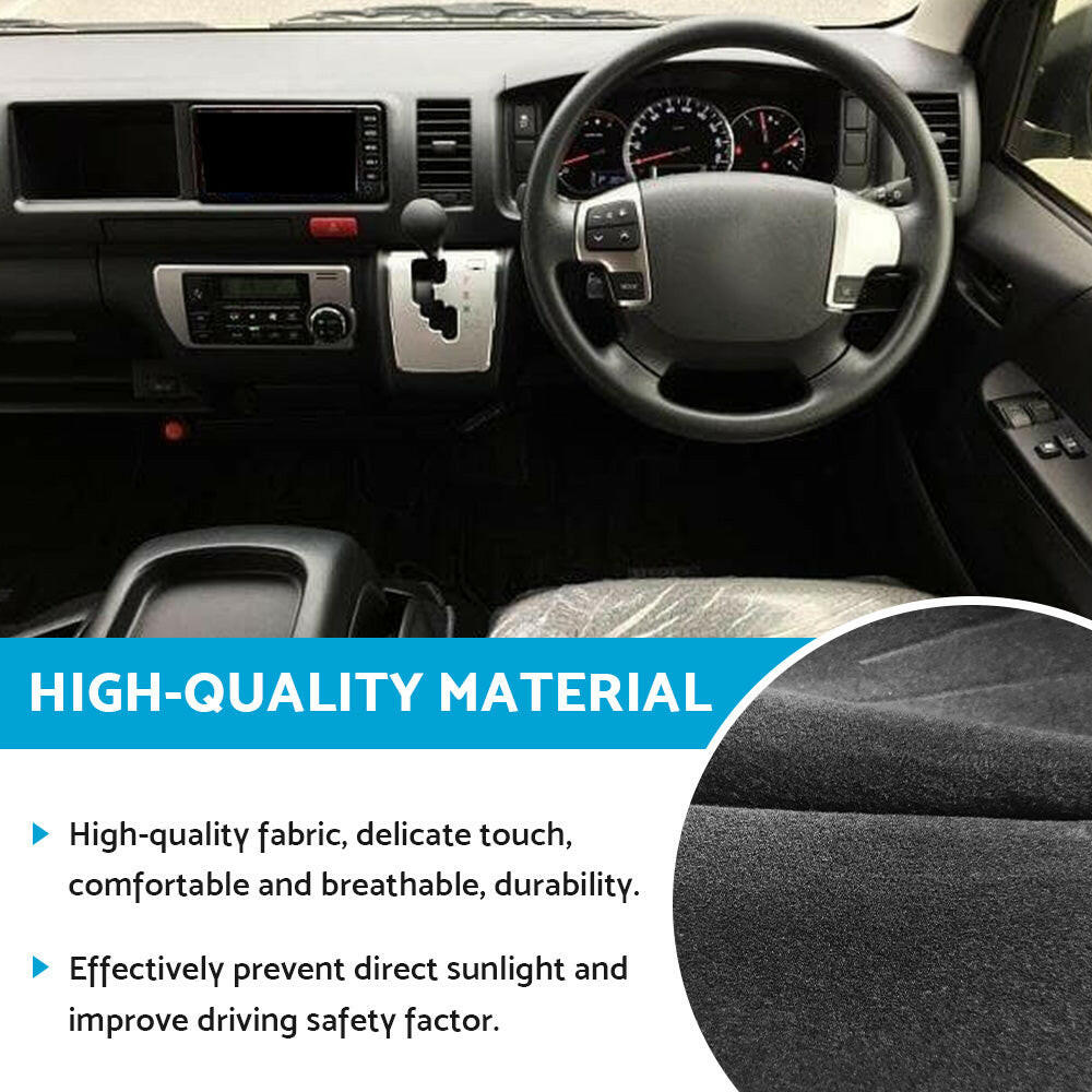 Dash Mat Suitable For Toyota Hiace 2005-2018 SLWB Van Non-Slip Dashboard Cover.