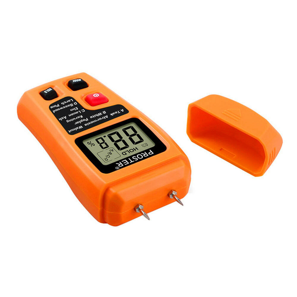 Digital LCD Wood Moisture Meter Damp Detector Timber Humidity Tester Analyzer.