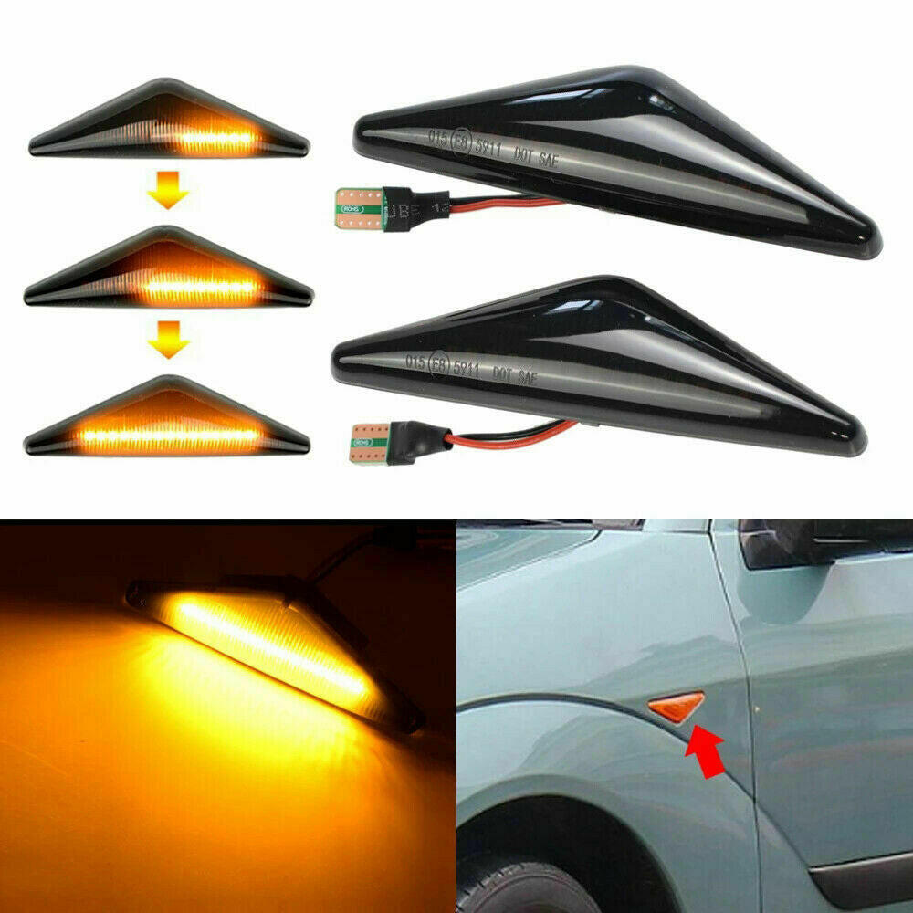 2x Side Indicator Guard LED Flasher Light Suitable For Ford Falcon XT XR6 XR8 FG 2008-2014.
