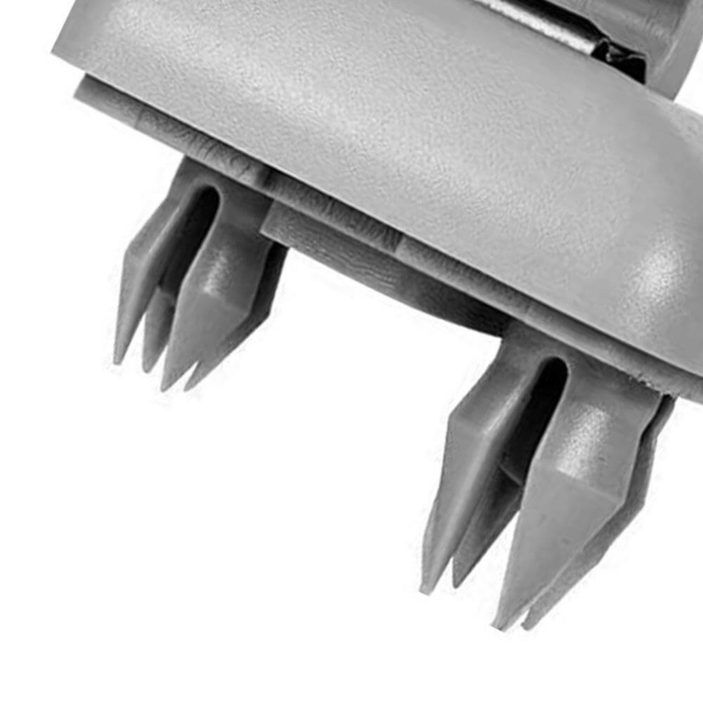 2x Sun Visor Clip Holder Hook Bracket Suitable For Audi A3 A4 Q3 Q5 TT Grey.