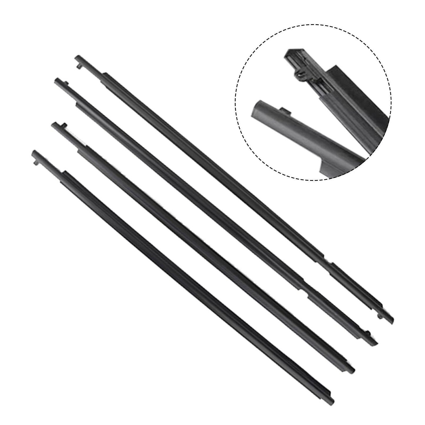 4x Weatherstrip Trim Seal Strip Suitable For Toyota RAV4 2009-2012
