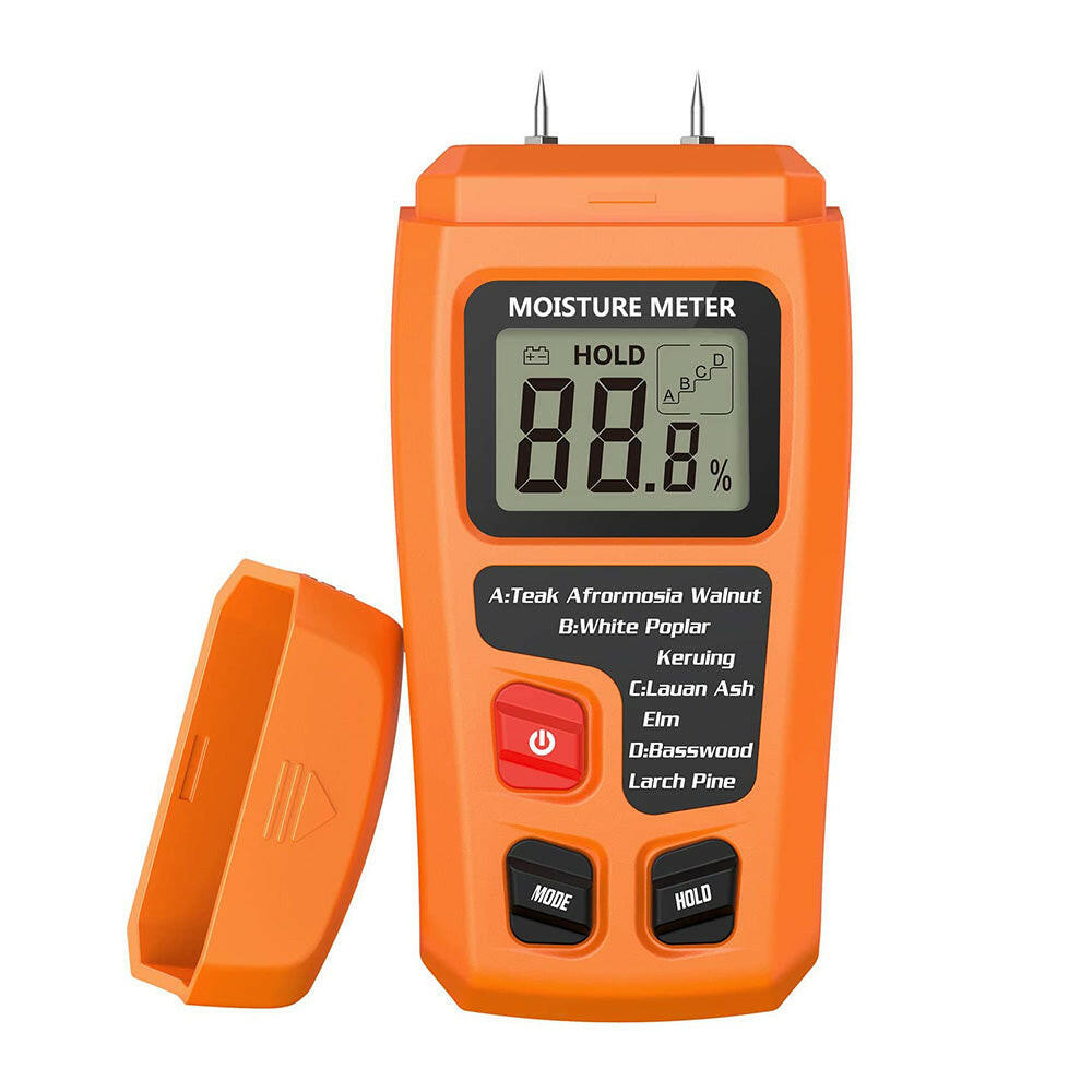 Digital LCD Wood Moisture Meter Damp Detector Timber Humidity Tester Analyzer.