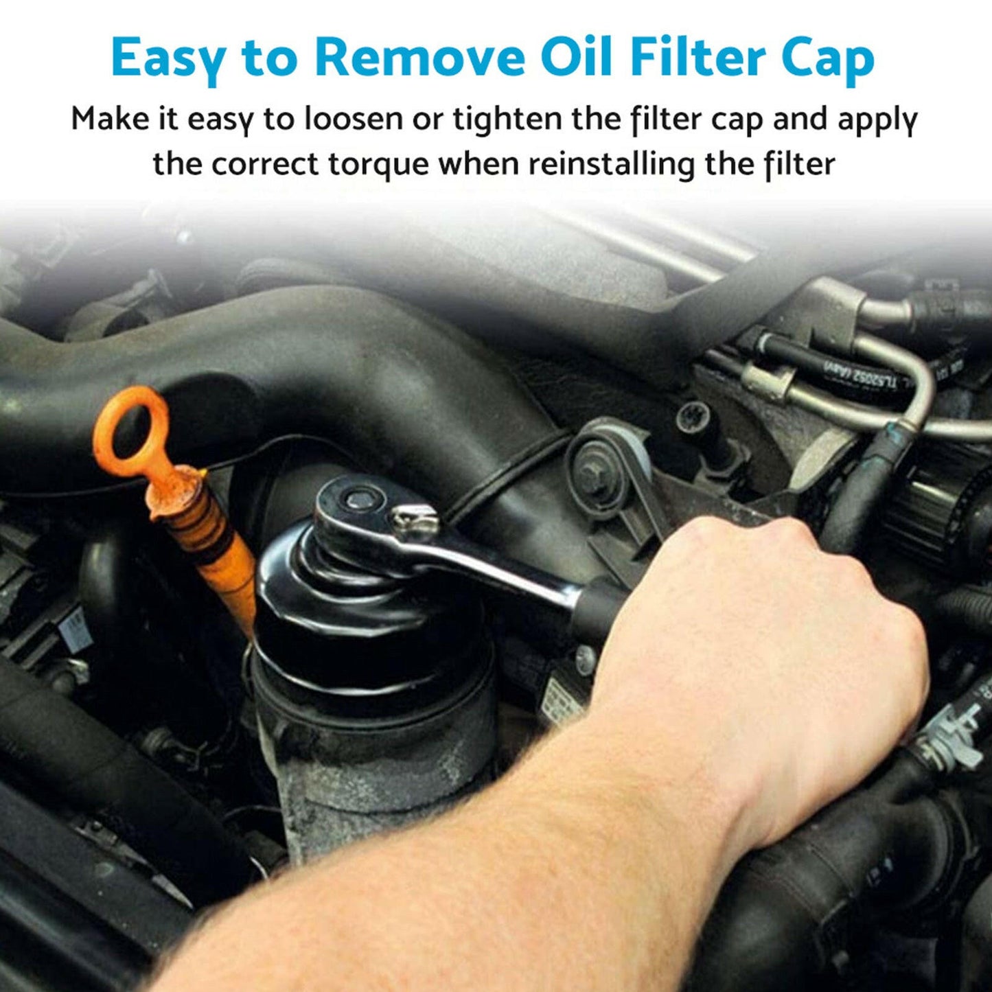 Oil Filter Wrench Cap Housing Tool Remover Suitable for Toyota Lexus with 14 flutes.