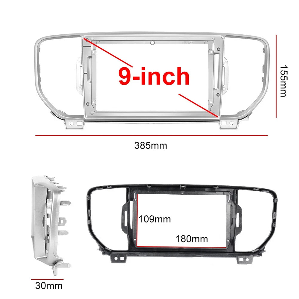 9 inch CarPlay Android Auto Head Unit Suitable for Kia Sportage 2015–2018.